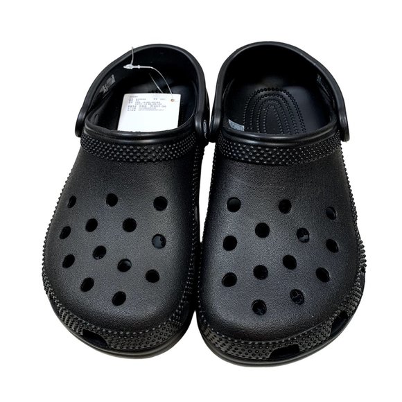 Crocs Classic Clogs Mens 5 Womens 7 Black Slip On Light Water Friendly Sandals 2 - Picture 8 of 13